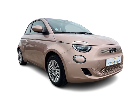 Fiat 500e rose gold metal